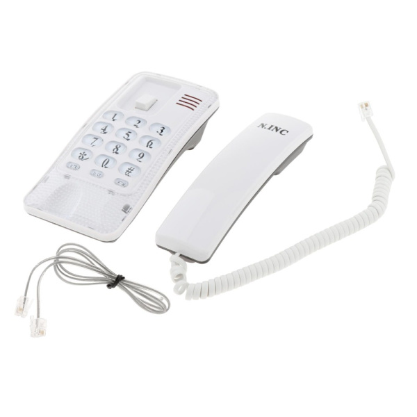 Fast telefon Trådbunden telefon VIT White