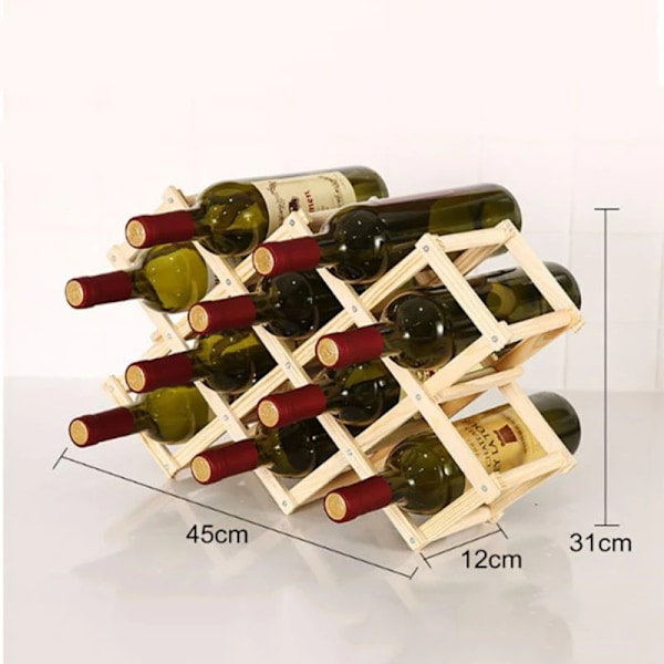 Puuhyllyt viinitelineet 10 pulloa - ALKUPERÄINEN 10 pulloa - ALKUPERÄINEN 10 bottles-Original