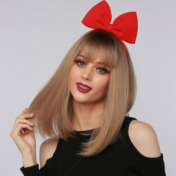 Kort rakt hår peruk Bob hår peruk 2 2 | 2 | Fyndiq