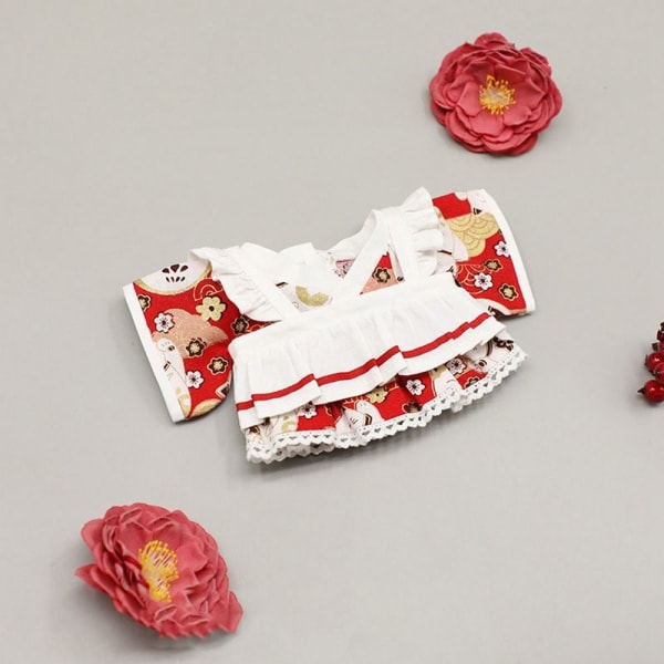 Modekläder Kostymer Flicka Broderikläder VIT&RÖDA KLÄDER White&Red Clothes-Clothes