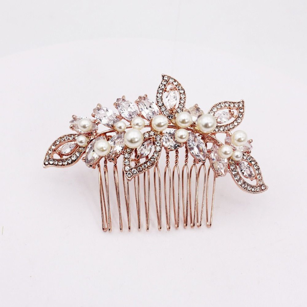 Häät Hiuskammat Morsiamen hiusneulat Crystal Tiara