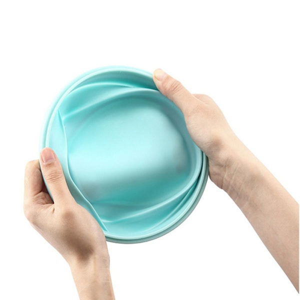 Vikbar Lunchbox Mikrovågsugn Vikbar skål BLÅ 800ML Blue 800ML