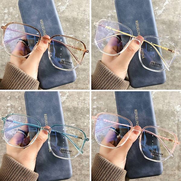 Anti-Blue Light Briller Oversized briller TRANSPARENT Transparent