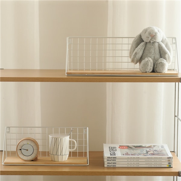 Wall Organizer Hylde Opbevaringsskab Organizer SORT L L Black L-L