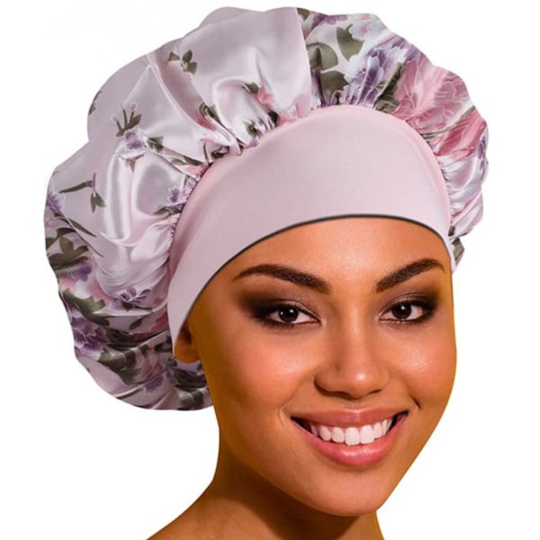 Satin Sleep Cap Silkeagtig Satin Bonnet ROSE RED rose red