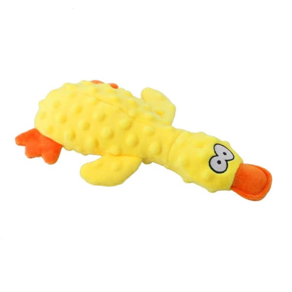 Hundleksaker Plysch Squeaky Duck BLÅ Blue