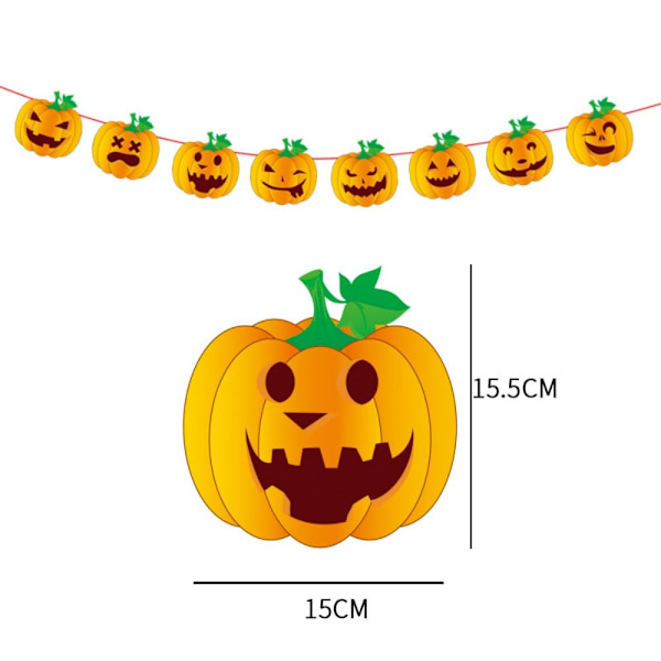 2 kpl Halloween-banneri taustakoristeriipus STYLE 1 STYLE 1 Style 1