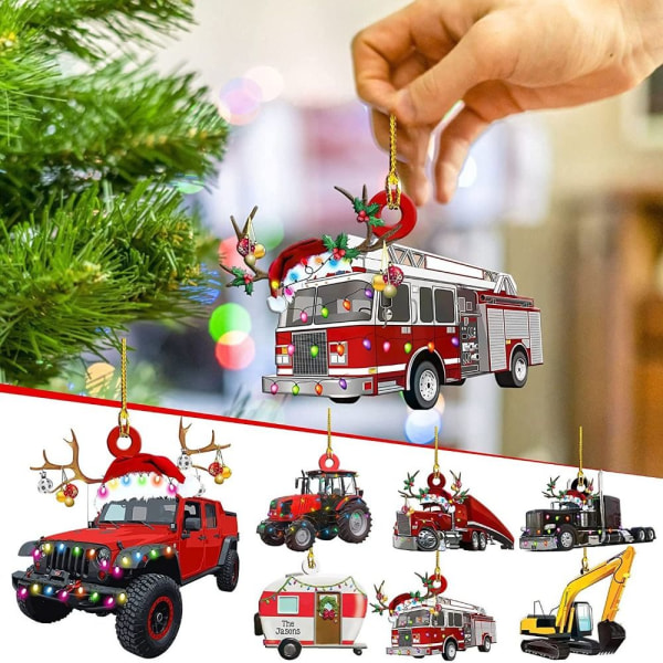 Julebilvedhæng Små juletræspynt 5 5 5