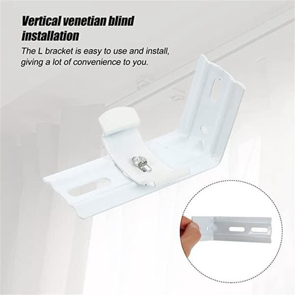 6 stk Vertikal Blind L Bracket Blind Brackets