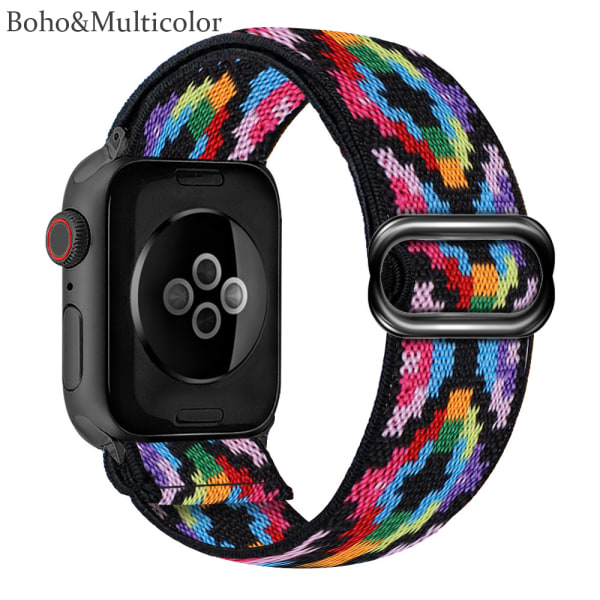Nylon för Apple Watch band Boho&Multicolor