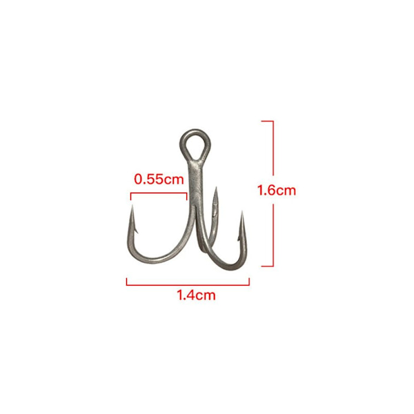 20 kpl / set Fishhooks High Carbon Steel 8 8 8