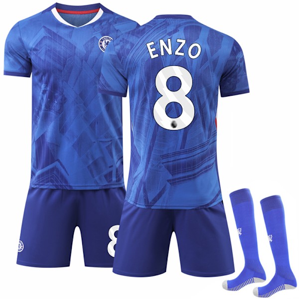 25-26 Chelsean lasten kotipelipaita sukilla NO.8 ENZO Fernández 16