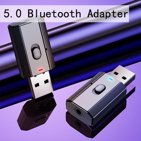 5.0 Bluetooth Adapter Bluetooth Sender Trådløs modtager Black
