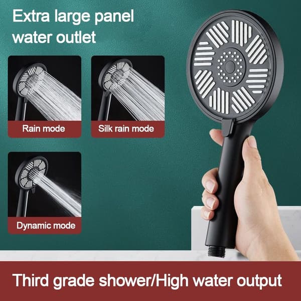Dusjhode Vannbesparende sprinkler SVART black