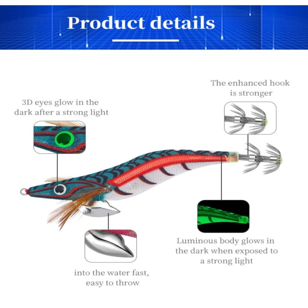 kutoa Squid Hook Octopus Bait I I I