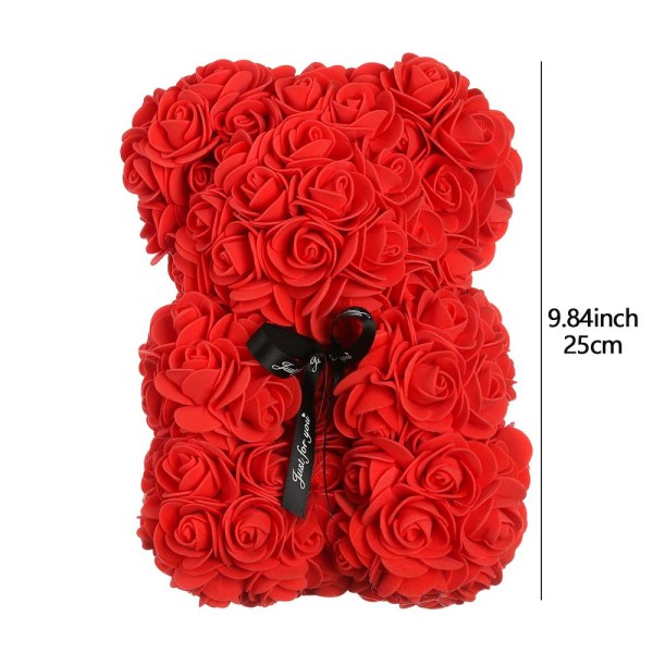 Konstgjord inredning Rose Bear Flower PEACH peach