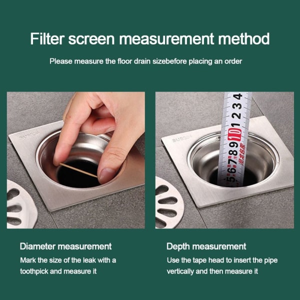 Gulvavløpsfilter nettingvasksil 2 2 2