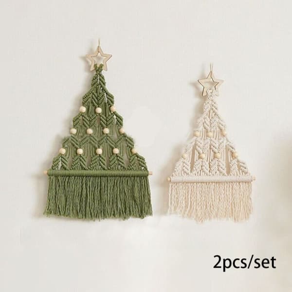 2st Julgran Macrame Xmas Väggbonader Julgran