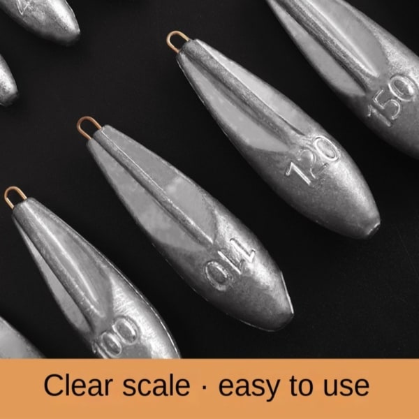 1/2/3/5/10stk Fiske Bly Synker Fiske Vægt Synke 40g(38g)-2pcs