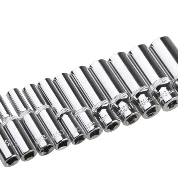 4 st Mirror Finish Sockets Socket Set Djup Socket
