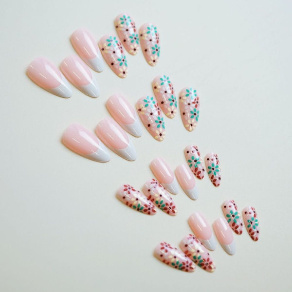 Almond Fake Nails False Nail 5 5 5