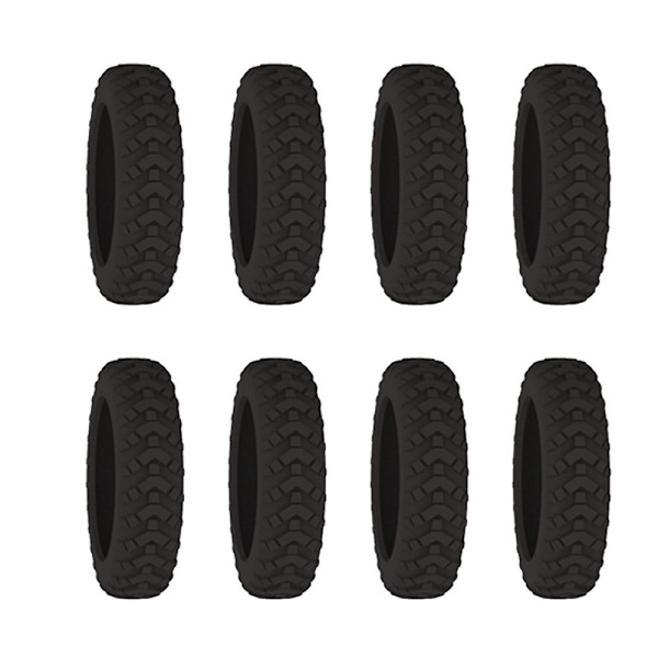 8 kpl / set Matkalaukkujen pyörän kengät Matkalaukun pyörien suoja light grey 8pcs-8pcs