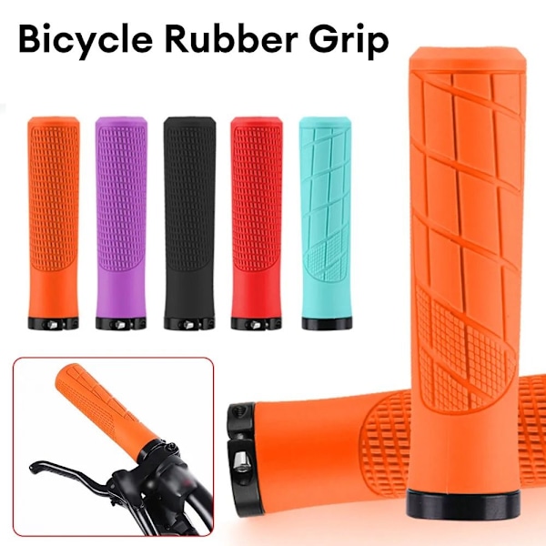 1 par mountainbikehandtag Cykelstyrhandtag SVART Black