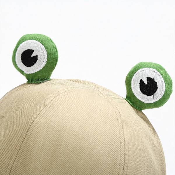 Søt lue Frog bøttehatt KHAKI Khaki