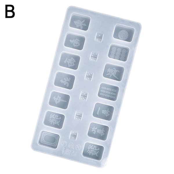 Mahjong Silikoneform Harpiksform B B B