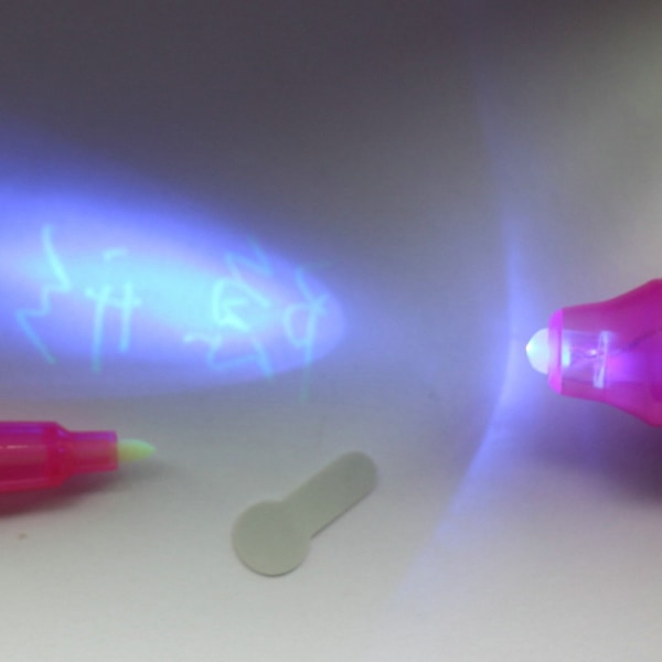 7 st UV-ljuspennor Osynlig Magisk Penna Hemlig Penna multicolor