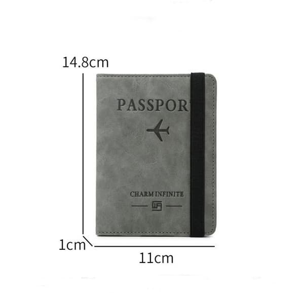 RFID Passport Cover Passport Clip SORT black