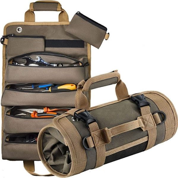 Verktyg Roll Up Bag Roll Up Verktygsväska Roll Tool Organizer green