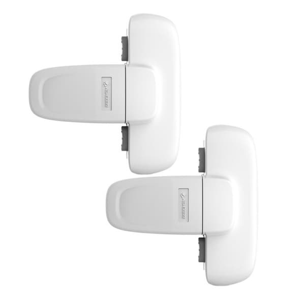 Kylskåpslås Skåpspänne VIT 2ST 2ST White 2PCS-2PCS
