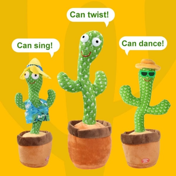 Dancing Cactus Toy Songs pehmolelu 3 3 3