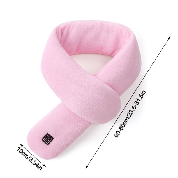 El-opvarmet tørklæde El-varme-hals-omslag PINK Pink