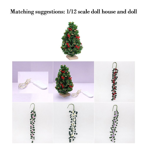 Mini String Flower Christmas Tree Garlands 2 2 2