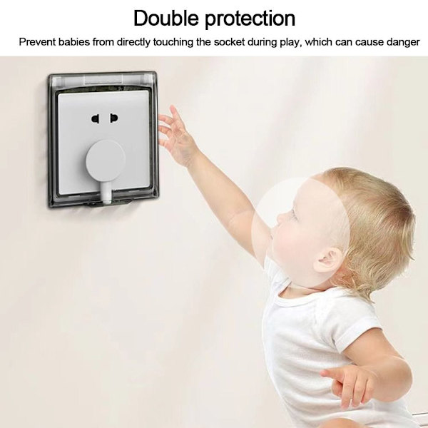 Switch Cover Socket Vattentät Box KAFFE coffee