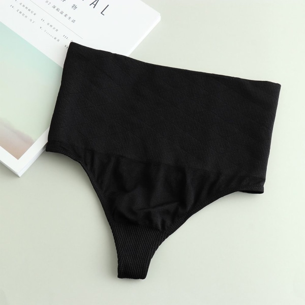 Slimming Waist Trainer String G-string SVART M Black M
