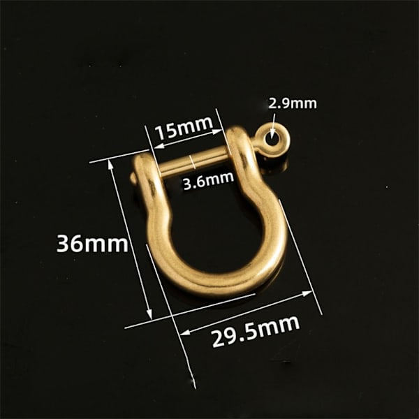 Karbinhake D Bow Staples 6MMSTYLE 2 STYLE 2 6mmStyle 2