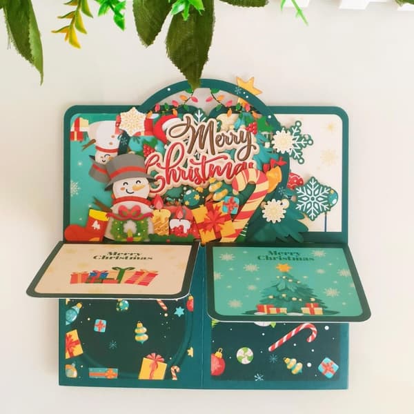 3D Pop-up buket papirblomster C C C