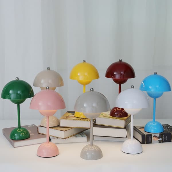 Nattlampe soppform GUL yellow