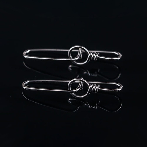 50 kpl Kalastus Riippuva Snap Barrel Swivel 0 0 0