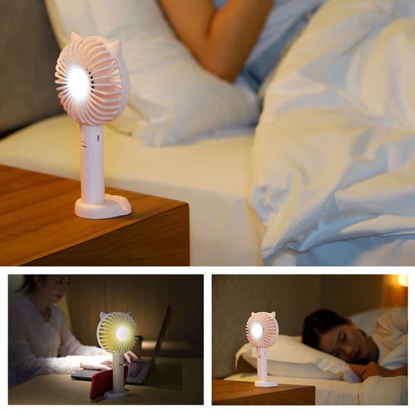USB Håndholdt Mini Ventilator PINK