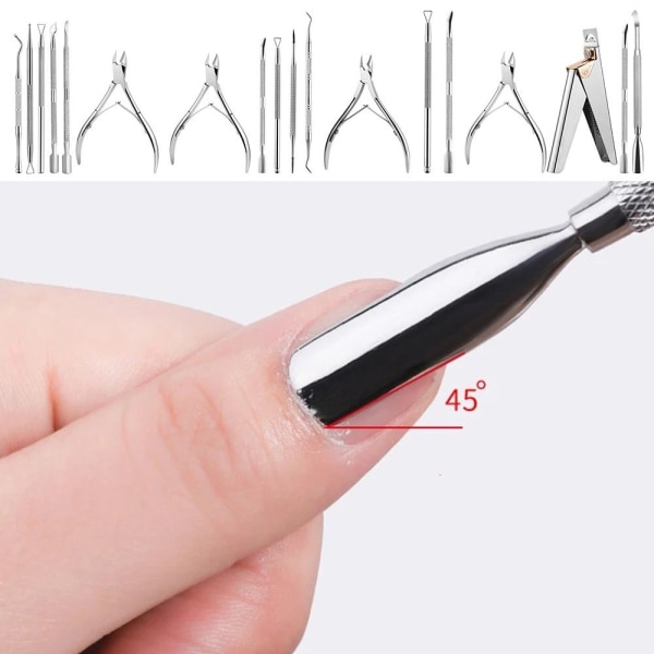 Cuticle Pusher Dead Skin Push Remover 4 STK 4 STK 4pcs