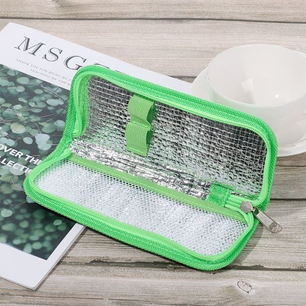 Insuliinin jäähdytyspussi pillerisuoja VIHREÄ Green