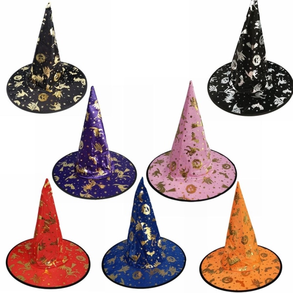 Wizard Hat Party Hat LILA GULD LILA GULD Purple Gold