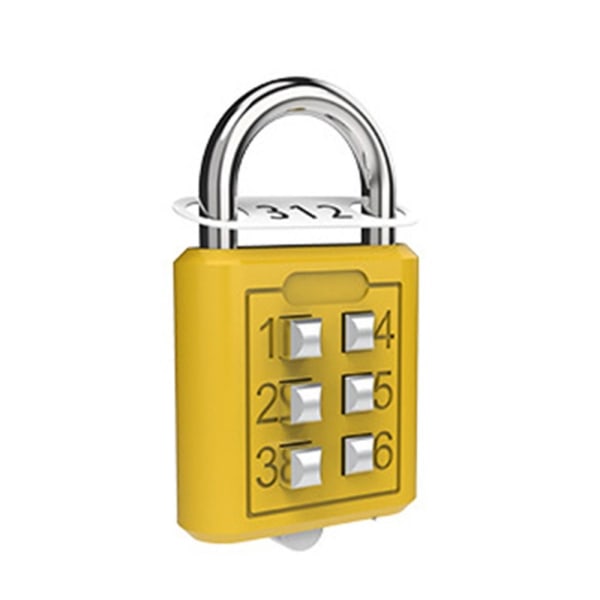 6-numeroinen painike Salasanalukko Asuntolabin kaapin lukko KELTAINEN  Yellow 8e7c | Yellow | Fyndiq