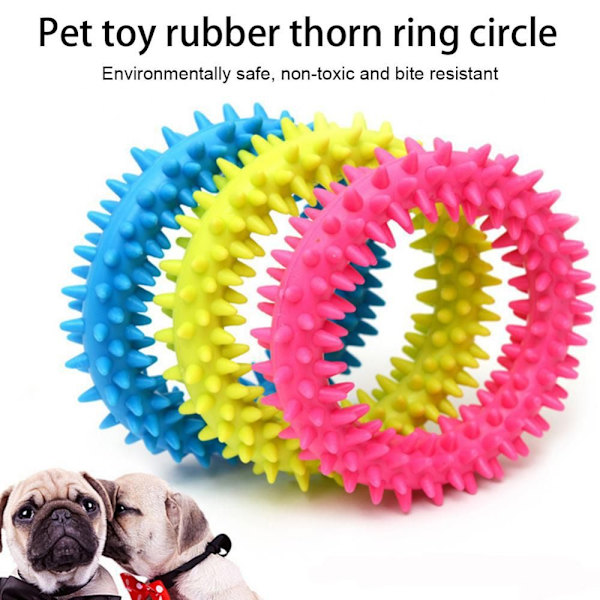 Chew Ring Toy Hampaat Lemmikkieläin VIHREÄ green