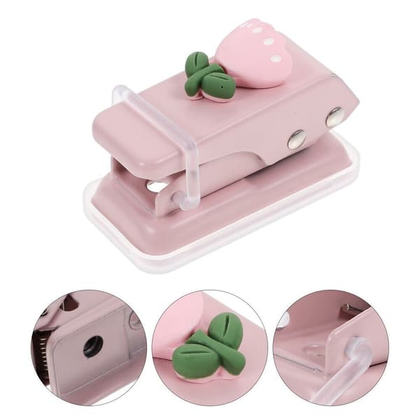 2 Stk Mini Punch Hole Punch Enkelt hull GRÅ Gray