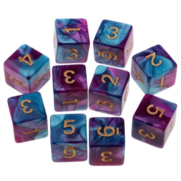 10 kpl / set DND Dice Polyhedral Noppa STYLE 02 STYLE 02 Style 02